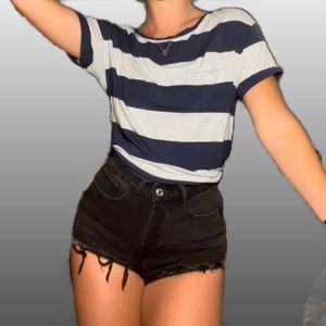 AEO Soft & Sexy Tee in Navy Blue and White stripe